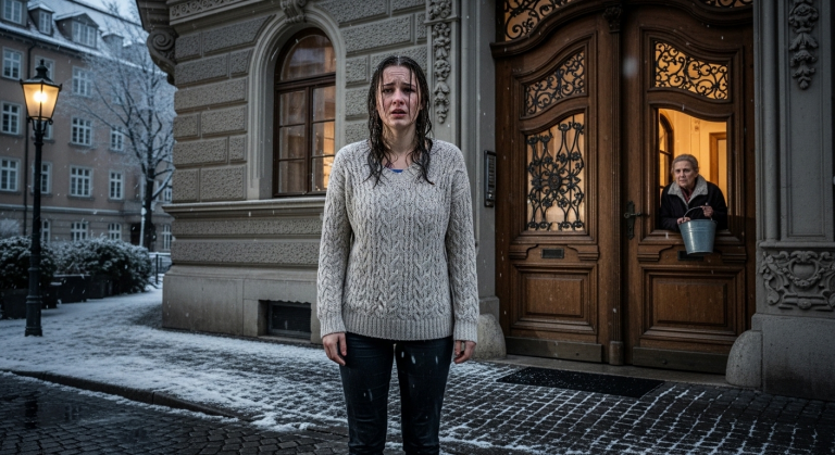DIE GRAUSAME SCHWIEGERMUTTER FRAU WEBER WARF MIR EISWASSER INS GESICHT UND SPERRTE MICH IN MÜNCHEN IN DIE EISIGE KÄLTE AUS, NUR WEIL ICH DAS DOKUMENT NICHT UNTERSCHREIBEN WOLLTE… SIE AHNTE NICHT, DASS ICH BEREITS 3 ANWÄLTE EINGESCHALTET HATTE UND DIESER FEHLER SIE DIREKT HINTER GITTER BRINGEN WÜRDE.