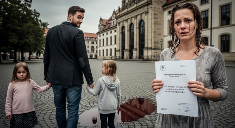 ZUM 6. JAHRESTAG GOSS MEIN MANN WEIN ÜBER MEINEN KOPF, TRAT MICH UND BRACHTE UNSERE 2 TÖCHTER ZU SEINER GELIEBTEN… DOCH WELCHES UNWIDERRUFLICHE URTEIL HATTE DAS LEIPZIGER FAMILIENGERICHT BEREITS HINTER SEINEM RÜCKEN GEFÄLLT?