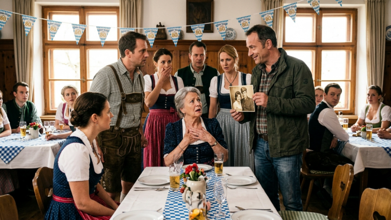 Ein Fremder Crasht Die Achtzigste Geburtstagsparty Meiner Oma In Bayern Mit Einem Süffisanten Grinsen Und Einem Sechzig Jahre Alten Foto. Er Behauptet Eiskalt, Ihr Verschollener Sohn Zu Sein. Was Als Familienfest Begann, Endet In Einem Albtraum Aus Lügen, Verbotener Liebe Und Einem Dunklen Geheimnis, Das Alles Zerstört!