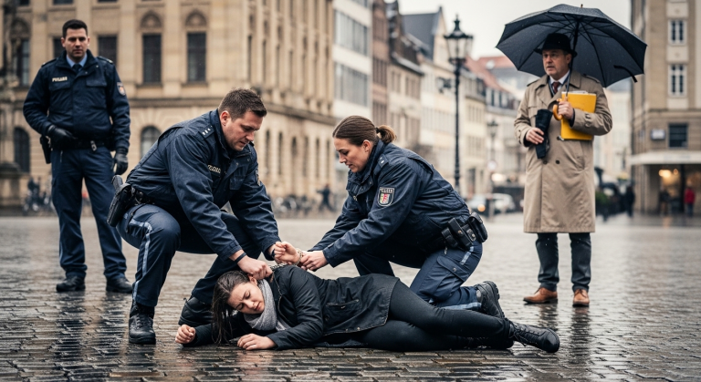 DIE POLIZISTEN DRÜCKTEN SIE ZU BODEN UND LEGTEN IHR HANDSCHELLEN AN, WEIL SIE DIE GELIEBTE VON FELIX ERMORDET HABEN SOLLTE… DOCH EIN DETEKTIV BEMERKTE IN 6 MONATEN, DASS FELIX ALLES INSZENIERTE, UM SIE INS GEFÄNGNIS ZU BRINGEN.