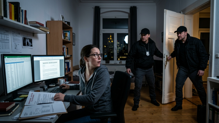 Frankfurter Nächte sind unberechenbar. Ich stellte nur eine gelöschte Patientenakte wieder her, doch plötzlich stürmten “Cops” mit Fake-Abzeichen meine Bude. Was dann passierte, sprengt jede Vorstellungskraft!
