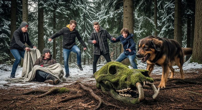 EINE GRUPPE JUGENDLICHER TRAT LACHEND NACH EINEM OBDACHLOSEN IM SCHWARZWALD UND ZERRISS SEINE EINZIGE DECKE… DOCH MEIN HOVAWART STÜRZTE SICH AUF DIE 4 ANGREIFER UND BRACHTE ETWAS AUS DEM WALD, DAS IHR LEBEN FÜR IMMER ZERSTÖRTE.