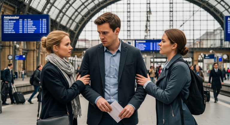MITTEN IM FRANKFURTER HAUPTBAHNHOF ZERISS DIE MUTTER DIE DNA-PAPIERE, OHRFEIGTE IHRE SCHWIEGERTOCHTER BLUTIG UND BRÜLLTE, DAS BABY SEI EIN BASTARD – DOCH 1 VERSTECKTER BRIEF IN DER TASCHE DES EHEMANNS ENTHÜLLTE EINE NOCH VIEL GRAUSAMERE LÜGE.