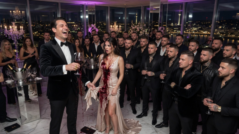 AUF DER LUXUSPARTY IN STUTTGART SCHÜTTETE DER REICHE EX-FREUND ROTWEIN ÜBER ANNAS KLEID UND ZERRISS ES VOR LACHEN, UM SIE ZU DEMÜTIGEN… ER WUSSTE NICHT, DASS IHR GROSSER BRUDER MIT 15 GANGSTERN ZUSAH.