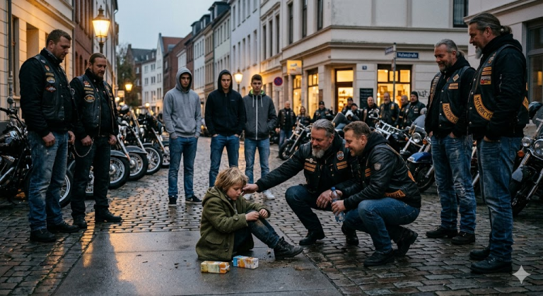 Ein 8-jähriges Waisenkind wird von drei Männern in die Kälte gestoßen und grausam verspottet. Plötzlich dröhnen 20 schwere Motoren durch die Nacht – die Anführer der Biker-Gang steigen ab und umzingeln die Peiniger… Was dann geschah, hat niemand in dieser Stadt je für möglich gehalten.