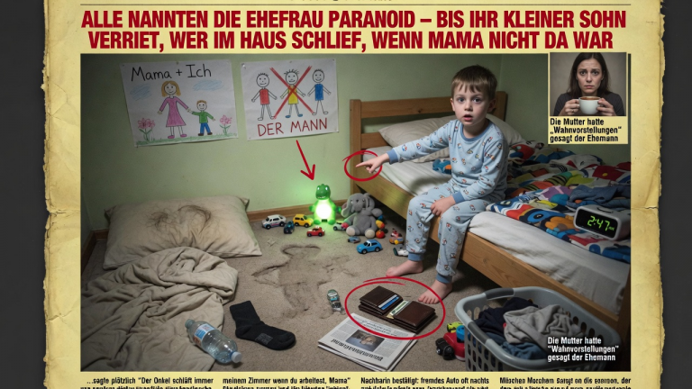 Alle nannten die Ehefrau paranoid – bis ihr kleiner Sohn verriet, wer im Haus schlief, wenn Mama nicht da war