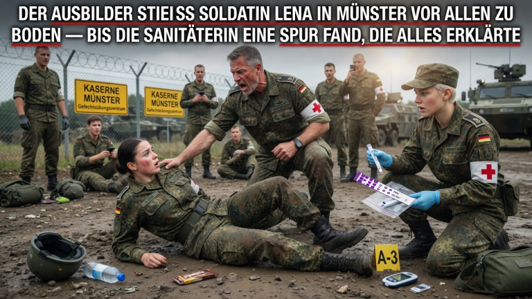 DER AUSBILDER STIESS SOLDATIN LENA IN MUNSTER VOR ALLEN ZU BODEN — BIS DIE SANITÄTERIN EINE SPUR FAND, DIE ALLES ERKLÄRTE