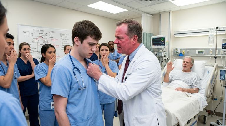 Ein Medizinstudent mit Autismus löst den komplizierten Fall eines milliardenschweren Patienten, wird jedoch vom Professor als Betrüger beschimpft und vor dem gesamten Hörsaal geohrfeigt. Der Professor packt ihn am Kragen, um ihn hinauszuwerfen – doch plötzlich erhebt der schwerkranke Patient seine Stimme und verlangt, nur von diesem Studenten behandelt zu werden.