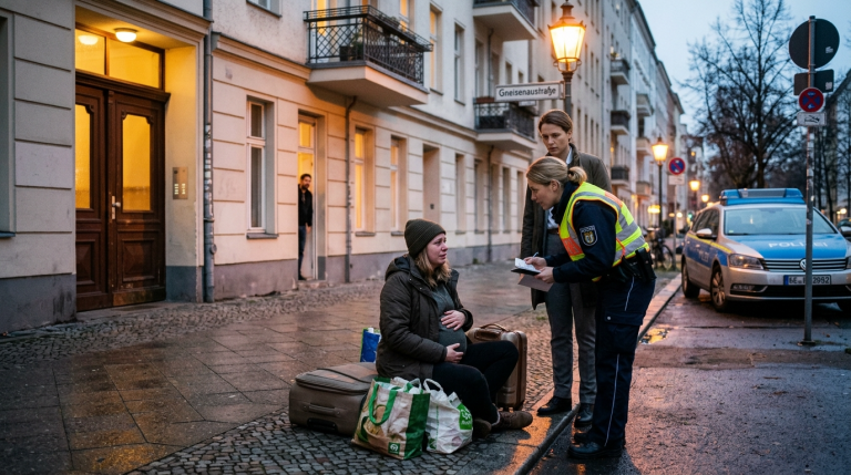 DER EHEMANN SETZTE DIE SCHWANGERE FRAU UM MITTERNACHT IN BERLIN AUF DIE STRASSE — BIS DIE STAATSANWÄLTIN IHREN MÄDCHENNAMEN LAS