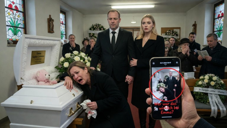 DER EHEMANN BRACHTE SEINE GELIEBTE ZUR BEERDIGUNG DES EIGENEN SOHNES UND SPIELTE DEN TRAUERNDEN VATER — BIS DIE MUTTER DIE LETZTE SPRACHNACHRICHT DES KINDES ABSPIELTEBEI 