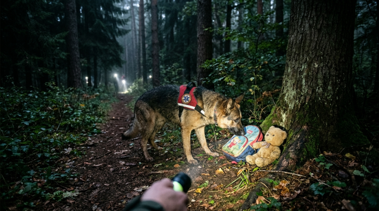Mitten in der Nacht ausgesetzt… Doch was dieser treue Schäferhund im Wald fand, brachte eine ganze Stadt zum Weinen!