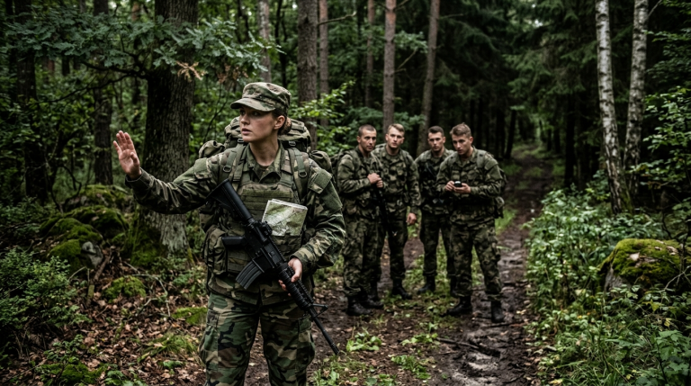 SIE LACHTEN, ALS DIE EINZIGE SOLDATIN DEN ZUG MIT EINER FALSCHEN KARTE IN DEN WALD FÜHRTE — DOCH NACH 4 KILOMETERN FRAGTE KEINER MEHR, WARUM SIE PLÖTZLICH STEHEN BLIEB…