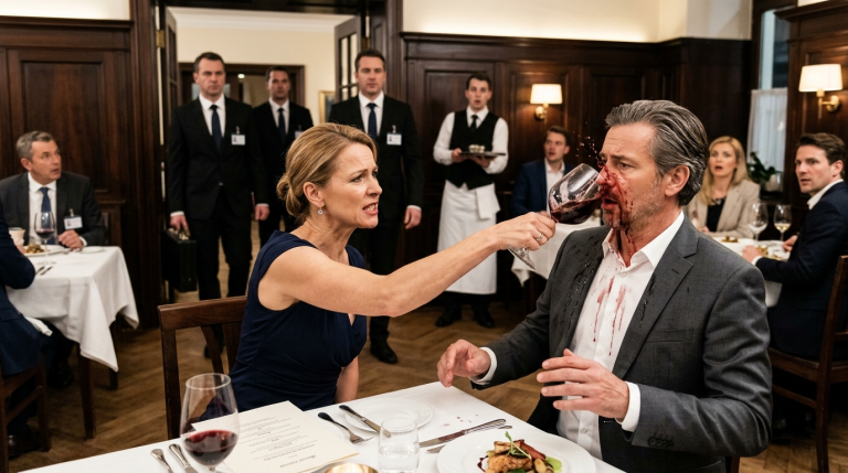 Eine verzweifelte Mutter schüttet ihrem Mann in einem luxuriösen Münchner Restaurant ein Glas edlen Weins ins Gesicht, weil er heimlich das Vermögen ihres Sohnes geplündert hat, um seiner Geliebten eine Villa zu kaufen… Welchen Schritt werden die drei Gerichtsvollzieher unternehmen, um sein gesamtes Vermögen über Nacht einzufrieren?