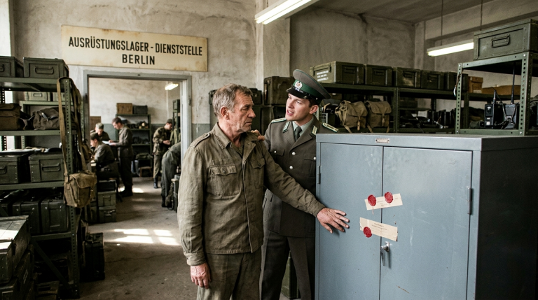 DER OFFIZIER PACKTE DEN ALTEN SOLDATEN IM MILITÄRISCHEN AUSRÜSTUNGSLAGER IN BERLIN AM KRAGEN, WEIL ER SICH WEIGERTE, VON DEM VERSIEGELTEN STAHLSCHRANK WEGZUGEHEN. ER LACHTE IHN AUS UND NANNTE IHN VERWIRRT. DOCH ALS DER SCHRANK GEÖFFNET WURDE, LAGEN DARIN DIE AKTEN VON SOLDATEN, DIE SEIT ZWANZIG JAHREN ZU UNRECHT BESCHULDIGT WORDEN WAREN. DER OFFIZIER WICH ZURÜCK, DAS GESICHT WEIẞ WIE PAPIER.