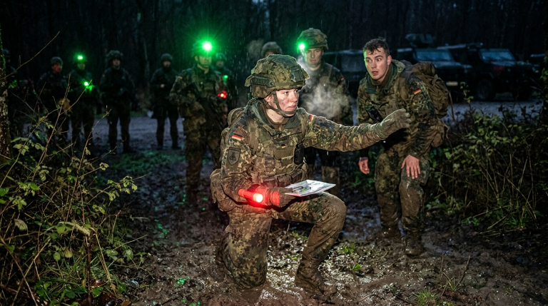 DIE 19-JÄHRIGE SOLDATIN KLARA WURDE VON 5 MÄNNLICHEN KAMERADEN IM BUNDESWEHR LAGER IN MÜNCHEN BRUTAL IN DEN EISIGEN SCHLAMM GESTOSSEN, WEIL SIE FRAUEN FÜR ZU SCHWACH FÜR DEN KAMPF HIELTEN… ABER WAS SIE WÄHREND DER NACHTÜBUNG TAT, VERSETZTE DEN GESAMTEN ZUG IN ABSOLUTEN SCHOCK