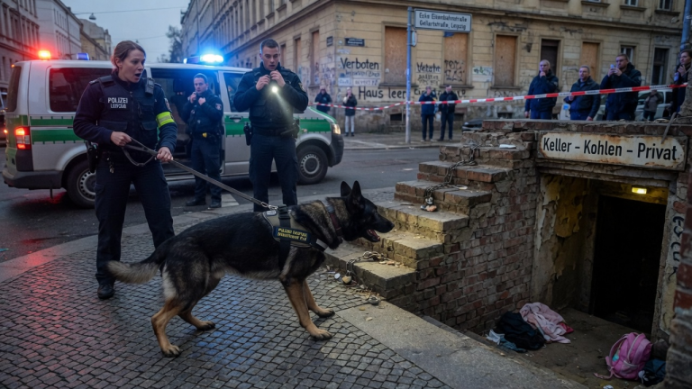 KAPITEL 2 – EIN POLIZEIHUND VERWEIGERTE IN LEIPZIG PLÖTZLICH JEDEN BEFEHL UND LIEF ZU EINEM VERLASSENEN KELLER — ZEHN MINUTEN SPÄTER WUSSTE DIE GANZE WACHE, WARUM