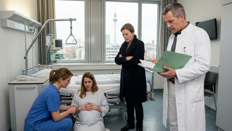 KAPITEL 2 – DIE SCHWIEGERMUTTER STIEẞ DIE SCHWANGERE SCHWIEGERTOCHTER IM BERLINER KRANKENHAUS VOM BETT UND SAGTE: „OHNE MEINEN SOHN BIST DU NICHTS“ — BIS DER CHEFARZT IHRE AKTE ÖFFNETE…