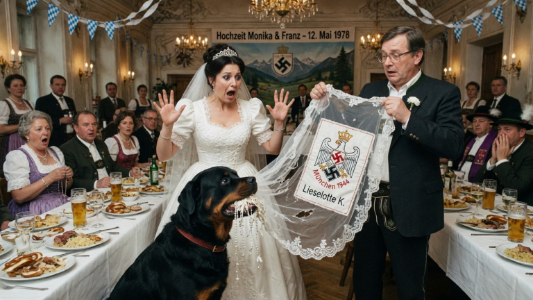 KAPITEL 2 – DER ROTTWEILER RISS DER BRAUT MITTEN IN DER MÜNCHNER HOCHZEIT DEN SCHLEIER VOM KOPF — ERST ALS DER BRÄUTIGAM DAS EINGENÄHTE ZEICHEN SAH, WURDE DER SAAL STILL