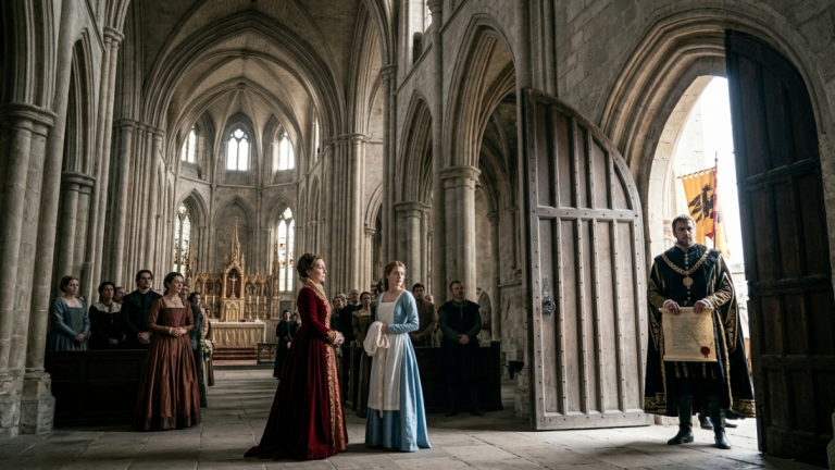 DIE GRÄFIN OHRFEIGTE DIE ZOFE VOR DER HOCHZEIT IM SCHLOSS … DOCH DANN ERSCHIEN DER GESANDTE DES KAISERS AN DER KIRCHENTÜR.