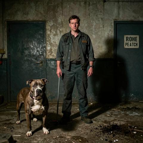 I Thought The Aggressive Pitbull In Cell Block D Was Guarding A Stain On The Concrete… Until I Nudged My Mop Bucket Aside And Heard The Sound.