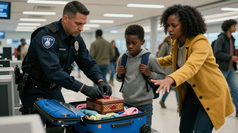 A TSA Agent Red-Tagged My Black Son’s Suitcase at the Drop-Off, While Everyone Else Walked By—But He Was About to Open the One Item He Never Should Have Touched. – storyteller