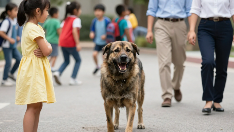 I Noticed A Quiet Seven-Year-Old Girl Constantly Hiding Her Left Hand During Recess. When A Filthy Stray Dog Suddenly Broke Through The Fence And Refused To Leave Her Side, The Chilling Truth She Was Hiding Brought The Entire School To A Dead Halt. – storyteller