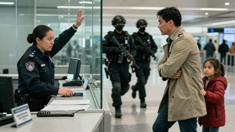 The Officer At Immigration Line 3 Looked At My Daughter, Then At Me, And Signaled For Backup. He Had No Idea That Her Small Passport Held The Power To End His Career. – storyteller