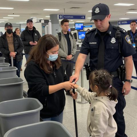 An Arrogant Airport Security Agent Snatched My Only Source Of Navigation And Taunted Me To Navigate The Terminal—He Had No Idea He Was Harassing The Exact Woman Who Bankrupted His Department Last Year.

I have been entirely blind since birth, and while I’ve spent my entire life learning to seamlessly navigate a world built exclusively for the sighted, absolutely nothing prepared me for the sheer, unadulterated malice of the airport security agent who ripped my cane from my hands while my six-year-old daughter watched in absolute terror.

My name is Evelyn. The world knows me as a relentless civil rights attorney, a woman who has spent the last fifteen years tearing down corrupt institutions, suing negligent corporations, and fighting for the dignity of the marginalized in federal courtrooms across the United States.

But in that exact moment, standing on the cold, scuffed linoleum floor of Terminal 3 at one of the busiest airports in the country, I wasn’t a high-powered lawyer. I was just a blind mother holding her little girl’s hand, instantly plunged into a terrifying state of vulnerability by a man wearing a badge and a massive superiority complex.

It was a freezing Tuesday morning in late November. The kind of morning where the biting wind slices right through your winter coat before you even make it through the sliding glass doors of the departures hall.

I was scheduled to fly to Washington D.C. for an emergency deposition, and because my husband was out of town on a medical rotation, I had no choice but to bring my six-year-old daughter, Maya, along with me.

Maya is my world. She is bright, perceptive, and fiercely protective of me in a way that breaks my heart just a little bit. Even at six, she understands that Mommy’s world works differently. She knows that my white carbon-fiber cane, which clicks rhythmically against the pavement with every step I take, is the only thing standing between me and a dangerous fall.

The airport was a chaotic symphony of overwhelming sounds. As a blind person, you don’t just walk through an airport; you process it entirely through audio and tactile feedback.

I could hear the aggressive rattling of suitcase wheels rolling over the tile seams. I could smell the distinct, stale aroma of roasted coffee mixing with the heavy scent of floor wax. I could hear the muffled, exhausted voices of thousands of travelers rushing to their gates.

Through it all, I held Maya’s tiny, warm hand firmly in my left hand, while my right hand expertly swept my cane from left to right in its familiar, comforting arc.

“Stay close, sweetie,” I murmured over the dull roar of the terminal.

“I am, Mommy,” Maya replied, her voice small but steady. “We’re almost to the security line. It looks really long.”

“We have plenty of time,” I reassured her, though my stomach was already tightening in knots.

Airport security is universally stressful for everyone, but for a disabled person, it is a gauntlet of anxiety, humiliation, and unpredictable power dynamics. Over my forty years of life, I have been patted down inappropriately, I have had my mobility aids aggressively handled, and I have been spoken to as if I were a toddler.

But I had never, in my entire life, encountered someone quite like the agent running Lane 4 that morning.

We finally reached the front of the line. The air here smelled heavily of cheap rubber from the conveyor belts and the metallic tang of the x-ray machines.

“Next!” a voice barked. It was a harsh, scratchy voice, dripping with the kind of impatient arrogance that usually belongs to men who peak in high school and spend the rest of their lives desperately clinging to whatever tiny shred of authority they are handed.

I stepped forward, tapping the edge of the metal stanchion with my cane to orient myself. Maya walked tightly against my leg.

“Boarding passes and IDs,” the man snapped.

“Mommy, his name tag says Officer Davis,” Maya whispered in my ear. I squeezed her hand to let her know I heard her.

I reached into my blazer pocket, my fingers effortlessly tracing the braille labels I keep on my travel documents, and handed them over. I could hear the sharp crinkle of the paper as Officer Davis snatched them from my hand.

“Take off your shoes. Laptops out. Pockets empty,” he rattled off in a monotonous drone.

“I have my shoes off,” I said politely, gesturing to my slip-on loafers that I had already placed in a bin. “I am blind, and this is my mobility cane. Under TSA and FAA guidelines, I will hold onto my cane while I walk through the metal detector, and it can be swabbed by an agent on the other side.”

There was a heavy, suffocating silence.

I could hear the conveyor belt humming. I could hear the people in line behind me shifting impatiently. But Officer Davis didn’t say a word for what felt like an eternity.

When he finally spoke, his voice was lower, sharper, and filled with an inexplicable venom.

“I don’t care what you think the guidelines are, lady. You’re not bringing a weapon through my scanner.”

I stiffened. A weapon?

“Sir, this is a standard-issue white mobility cane. It is incredibly lightweight, made of carbon fiber, and it is entirely necessary for me to navigate safely. It is legally protected under the Americans with Disabilities Act.”

“Did you just quote the ADA to me?” Davis let out a short, ugly laugh. “You think because you throw around some legal letters you get special treatment? The cane goes in the bin.”

“No, it does not,” I replied, keeping my voice remarkably calm and steady, drawing on every ounce of courtroom discipline I possessed. “If I put the cane in the bin, I have absolutely no way to see what is in front of me. I cannot navigate the scanner. I cannot navigate the pat-down area.”

Maya’s hand was trembling in mine. “Mommy,” she whimpered softly.

“It’s okay, baby,” I whispered.

“It’s not okay,” Davis snapped, leaning in so close that I could smell the stale peppermint gum on his breath. “You are holding up my line. You are creating a security risk. Put the stick in the plastic bin right now, or I will consider you non-compliant.”

Before I could even open my mouth to demand a supervisor, the unimaginable happened.

I felt a violent, sudden jerk on my right side.

The movement was so forceful and unexpected that it twisted my wrist, sending a sharp jolt of pain shooting up my forearm. I gasped, stumbling forward instinctively.

He had ripped the cane right out of my hand.

The hollow, metallic clatter of my cane hitting the bottom of a plastic bin echoed like a gunshot in the crowded terminal.

For a split second, my brain short-circuited. My right hand remained suspended in the empty air, my fingers twitching as they searched for the familiar, leather-wrapped handle that was no longer there.

Suddenly, the world around me transformed into a terrifying, pitch-black void. Without my cane, I couldn’t tell where the conveyor belt ended. I couldn’t tell where the metal detector began. I couldn’t feel the drop-offs, the bins, or the people. I was completely, utterly blind.

“Hey!” a man behind me in line yelled out. “What the hell is wrong with you? She’s blind!”

“Mind your own business, sir, or you’ll be joining her in the holding room!” Davis barked aggressively.

Maya burst into tears. My sweet, brave little six-year-old girl began sobbing hysterically, burying her face into my leg.

“Give my mommy her stick back! Give it back!” Maya screamed, her tiny voice piercing through the noise of the airport.

“Keep your kid quiet,” Davis sneered at me. His voice was dripping with absolute disdain. “Now, I am giving you a direct lawful order. Walk through the metal detector.”

“I cannot move without my cane,” I said, my voice trembling with a mixture of raw fear and a rapidly boiling rage. “I do not know where the edges of the machine are. I do not know where the floor drops.”

“Oh, please,” Davis scoffed loudly, clearly performing for his colleagues now. “You people are always faking it for sympathy. If you managed to walk all the way into this airport, you can walk ten feet forward. Walk through the scanner like everyone else.”

He had just crossed a line that could never, ever be uncrossed.

He took my sight. He humiliated me in front of hundreds of people. He terrified my innocent little girl. And he demanded that I “walk like everyone else.”

He thought he had just asserted dominance over a helpless, disabled Black woman who would simply bow her head, swallow her pride, and stumble blindly through the machine out of fear.

He thought I was just another frightened passenger he could bully to make himself feel powerful.

But Officer Davis didn’t know who I was.

He didn’t know that just fourteen months ago, I sat at the lead plaintiff’s table in a federal courthouse and systematically dismantled the legal defense of a major transportation authority in a historic discrimination lawsuit.

He didn’t know that my legal team had ruthlessly uncovered a massive, systemic pattern of abuse within his very own overarching federal agency.

And he most certainly didn’t know that the lawsuit I had won against his exact department had resulted in a completely unprecedented, jaw-dropping $900 million dollar settlement.

I took a slow, deep breath, pulling my terrified daughter close to my side. I didn’t stumble. I didn’t cry.

I reached into the inner pocket of my blazer, my fingers brushing against the heavy, embossed card stock of my business cards.

Officer Davis had absolutely no idea that he had just signed his own professional death warrant, and I was about to make sure he remembered this day for the rest of his miserable life.

Read the full story in the comments.
If you don’t see the new chapter, tap ‘All comments’.
