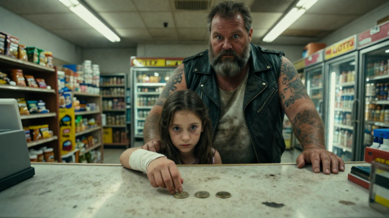 After 40 Days Hidden in a Bowling Alley Storage Room, the Injured 11-Year-Old Girl Walked Into a Mini-Mart at 1 A.M. and Asked for “A Map With No Home Roads”… Then She Lined Up Three Quarters on the Counter, and the Retired Biker Captain Understood – storyteller