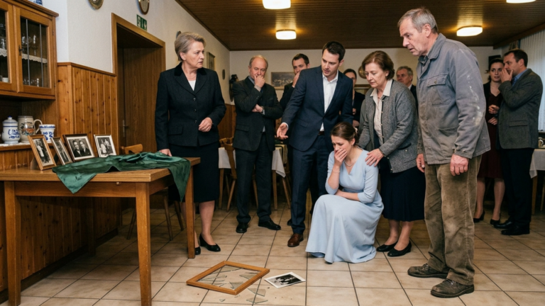 Meine Zukünftige Schwiegermutter Riss Das Seidentuch Vom Ahnentisch Und Warf Das Familienfoto Meiner Mutter Bei Der Verlobungszeremonie Auf Den Fliesenboden, Weil Die Arme Brautfamilie Ihrer Meinung Nach Kein Recht Hatte, Ihre Ahnen Neben Ihre Familie Zu Stellen — Doch Als Der Bilderrahmen Zerbrach, Änderte Der Alte Hausverwalter Plötzlich Die Art, Wie Er Meine Mutter Ansprach.