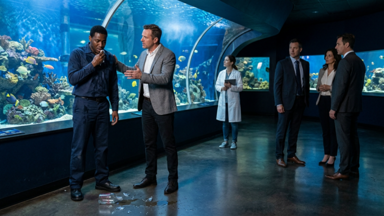 Die Leiterin des Luxus-Aquariums ohrfeigte den schwarzen Wassertechniker wegen seiner nassen Uniform und zerschlug seine kleine Messflasche vor den Sponsoren – doch drei Sekunden später blieb der Meeresforscher vor einem Detail stehen.