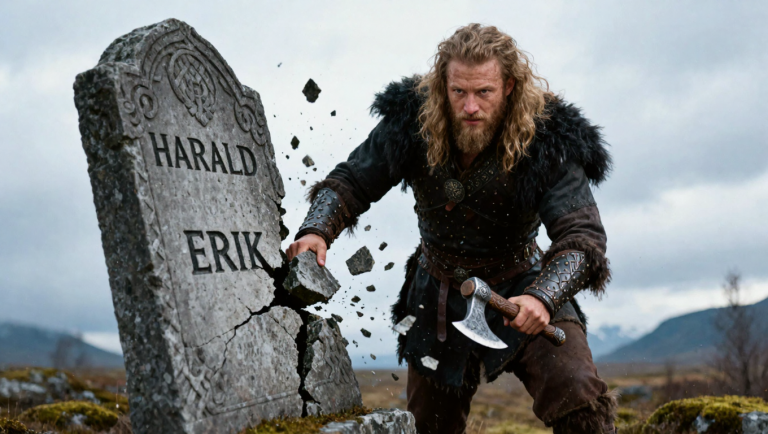 DER VIKING-SOHN ZERSCHLUG DEN GRABSTEIN SEINES VATERS, UM DEN ALTEN SCHWUR ZU LÖSCHEN — DOCH DARUNTER LAG EIN ZWEITER NAME