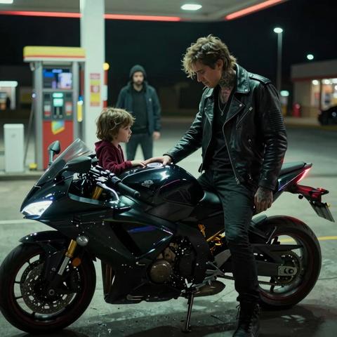 A 7-Year-Old Ran Into a Gas Station Full of Bikers and Grabbed the Scariest One… What They Did in the Next 30 Minutes Changed Everything