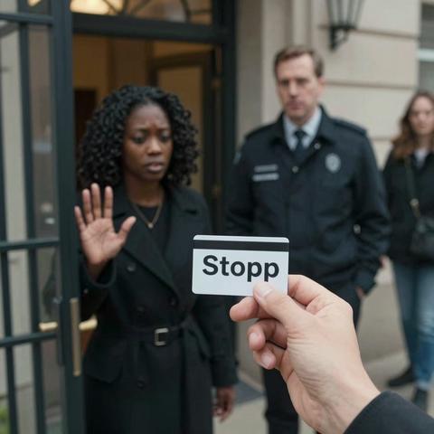 A Black Woman Was Stopped at the Entrance of a Building — Told “Residents Only” — While 10 Others Walked Past — 5 Minutes Later, the Door Opened for Her