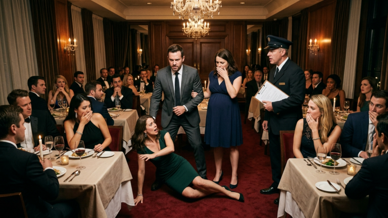 39 GÄSTE IM PRIVATEN RESTAURANT WAGTEN NICHT EINMAL ZU FLÜSTERN, ALS MEIN MANN MICH VOR SEINER SCHWANGEREN GELIEBTEN ZU BODEN STIEẞ — DENN ALLE GLAUBTEN, ER BESITZE DAS GANZE FAMILIENVERMÖGEN … BIS EIN GERICHTSVOLLZIEHER DEN BESCHLUSS ZUR KONTOPFÄNDUNG VERLAS.