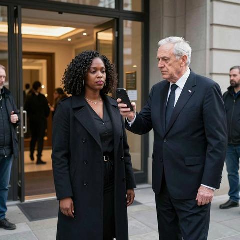 A Black Woman Was Stopped at the Entrance of a Building — Told “Residents Only” — While 10 Others Walked Past — 5 Minutes Later, the Door Opened for Her