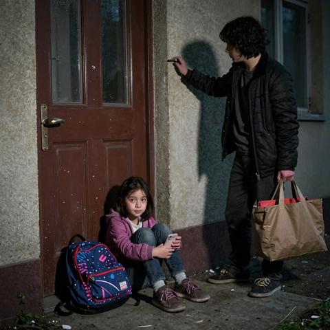 A 6-year-old waited outside a locked apartment door for five hours, as neighbors passed by one after another—until she finally said, “They told me not to come back in.”