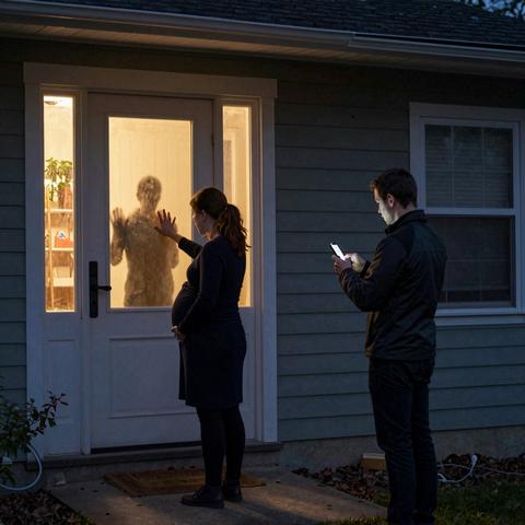 Eight months pregnant, she stood outside her own home for hours—until she realized the lights were on, but no one was coming to open the door.