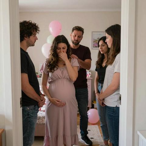 At her own baby shower, she noticed the way everyone went quiet when she walked in—by the end of the night, she understood why.