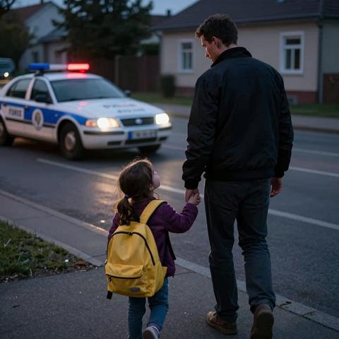 A Black Father Was Just Walking His Daughter Home—But When a Patrol Car Started Following Them, She Looked Up and Asked, “Dad… Are We in Trouble?”