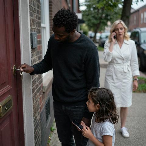 A Black Father Was Unlocking His Own Front Door—But When a Neighbor Called It In, His Daughter Held His Hand and Asked, “Why Are They Watching Us?”