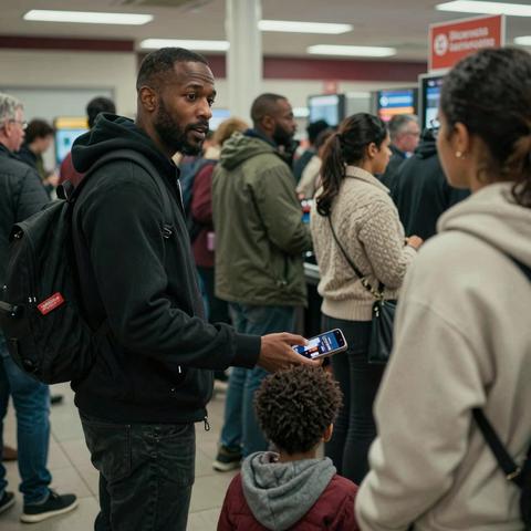 A Black Father Was Standing in Line with His Son—But When People Started Letting Others Go Ahead of Them, the Boy Asked, “Dad… Did They Forget Us?”