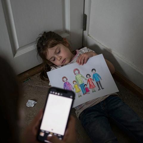 I Told My 6-Year-Old Daughter To Stop Begging For My Attention While I Worked. That Night, I Found Her Asleep Outside My Office Door Holding A Drawing Of The Family Without Me In It.
