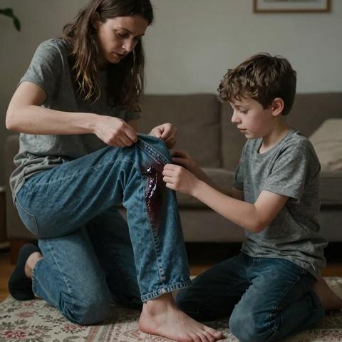 I Ignored The School’s Emails Claiming My Seven-Year-Old Was Lying About His Sore Leg, Until I Rolled Up His Denim Jeans And Saw The Dark Mass Growing Beneath His Skin.