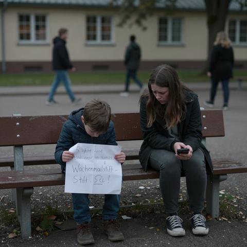I Forgot To Pick Up My 5-Year-Old Son From School Again And Blamed Traffic. When I Arrived, He Was Sitting Alone With A Sign He Had Made That Said “Mom Will Come This Time.”