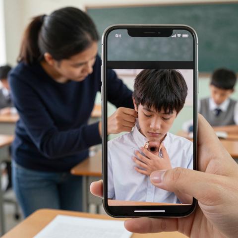 “My Son’s Teacher Punished Him For Faking A Shoulder Injury To Skip Classwork… Until She Saw The Dark Indentation Under His Collar.”