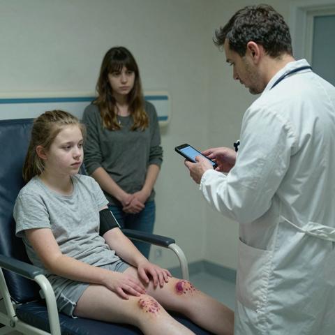 A 6-Year-Old Girl in ER Room 9 Had Bruises Around Both Wrists — But Her Story Didn’t Match — When We Measured Them After 10 Minutes… Everything Changed