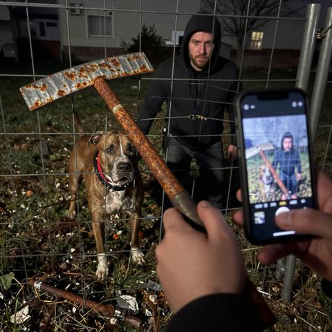 I Raised A Heavy Steel Shovel To Strike The Vicious Pitbull Attacking My Three-Year-Old Son… But Then I Saw What Was Waiting On The Other Side Of The Fence. It Broke Me.