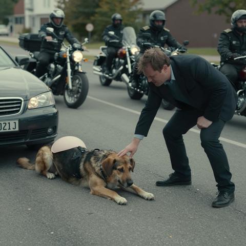 They Kicked Our Pregnant Dog Straight Toward the Busy Highway – But When My Eight-Year-Old Son Threw Himself Over Her, Sobbing “Not the Street, Mommy! She’s Afraid of Cars!”, a Line of Bikers Blocked the Entire Lane and Everything Changed