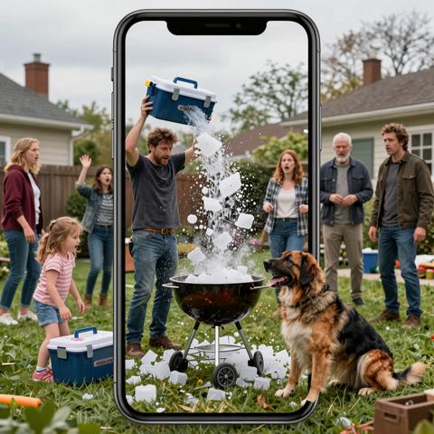 My Brother Threw A Cooler Of Ice Water On Our Family Dog For Attacking His Six-Year-Old Daughter At Our BBQ… But When We Heard A Deafening Crack, We Realized The Horrifying Truth.